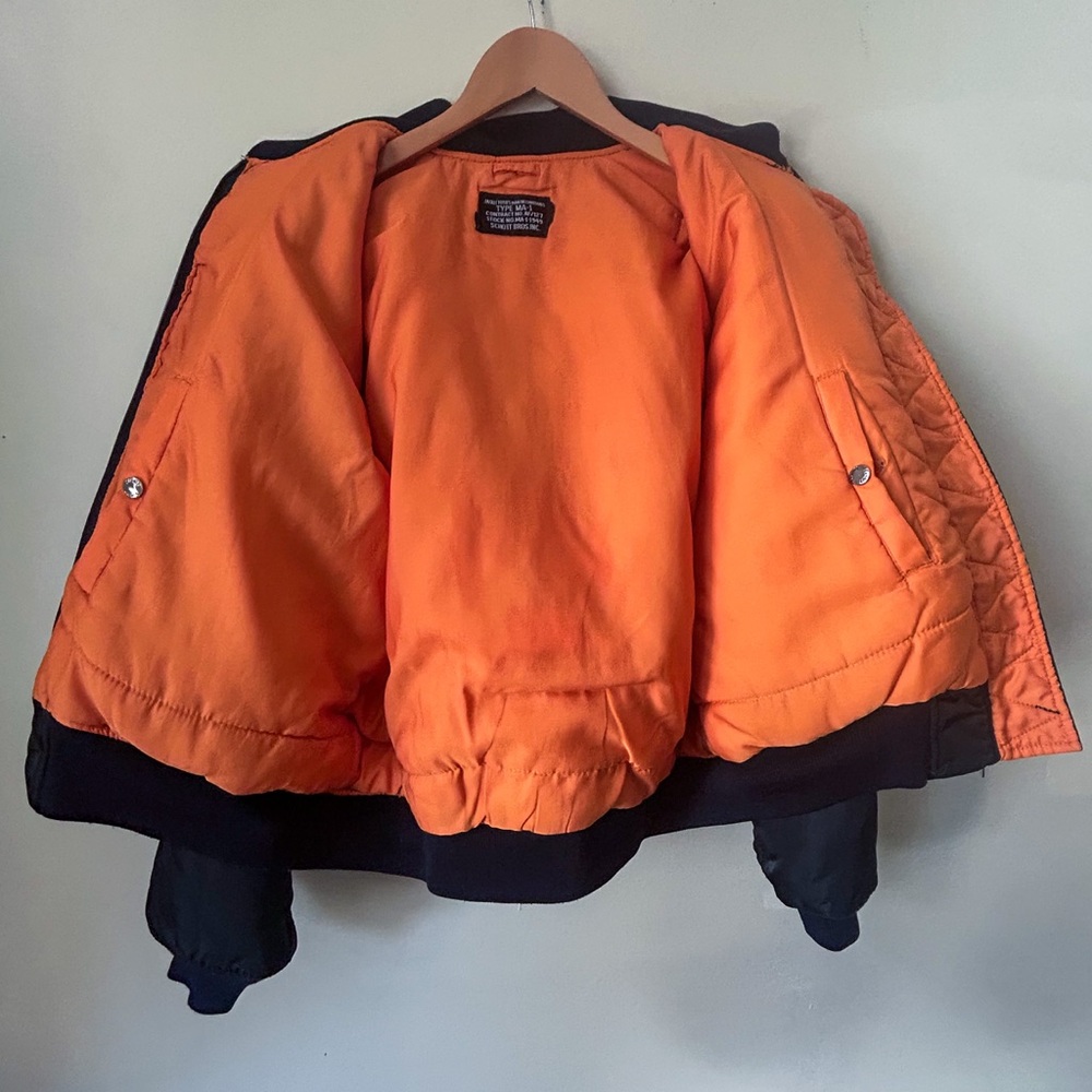 SCHOTT NYC MA-1 Flight Jacket – Made in USA – Military Spec Label – Men’s L - Picture 7 of 10